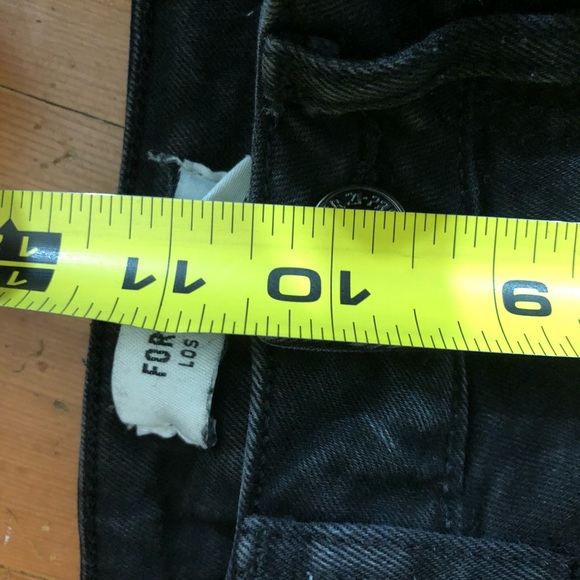 Black distressed high waist skinny jeans size 24 - Picture 8 of 9